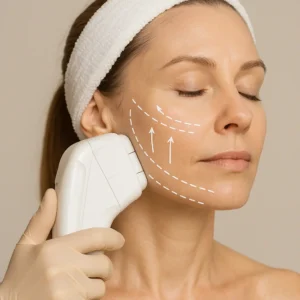 Woman having HI-FU to reduce wrinkles call LA LIPO Petersfield Now!
