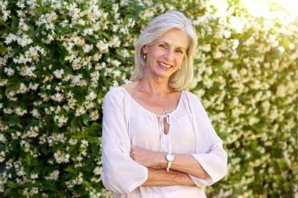 Older woman happy with urinary incontinence treatment Petersfield