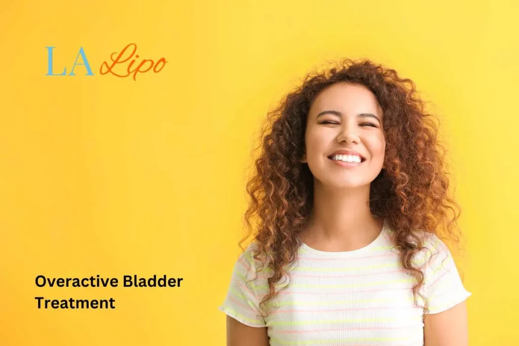 woman smiling about overactive bladder treatment Petersfield solutions
