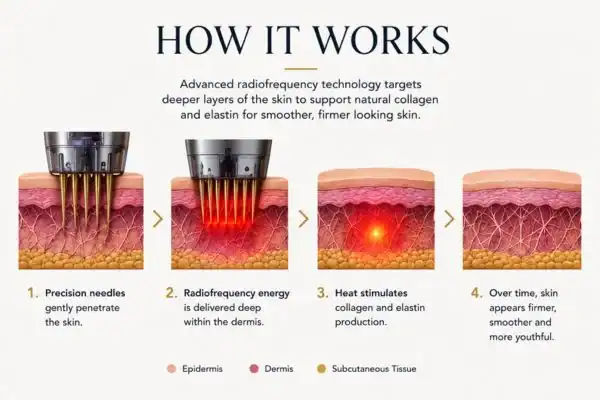 Diagram of how Collagen Lift Therapy Petersfield works